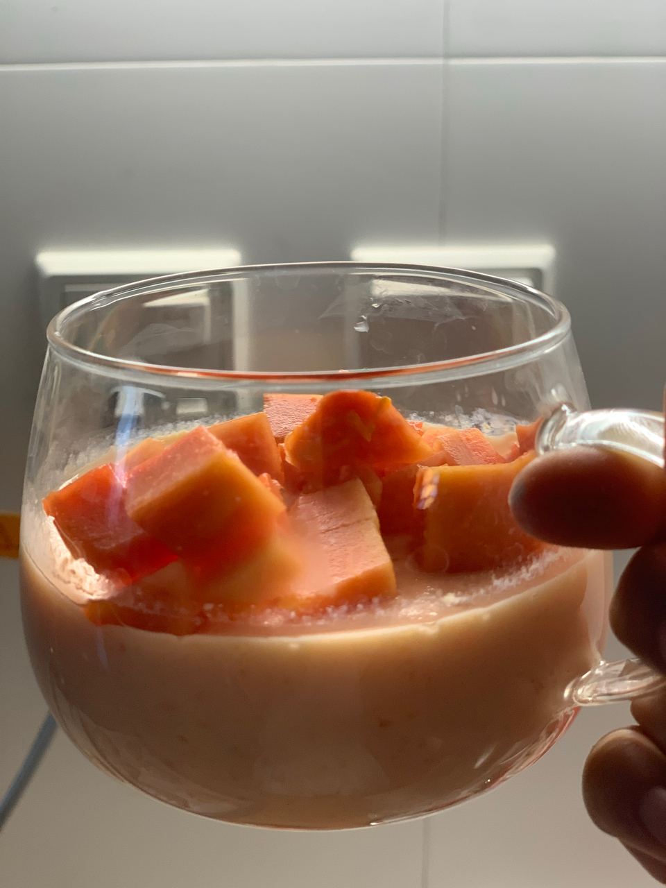 超级简单好吃的小甜品 木瓜撞奶