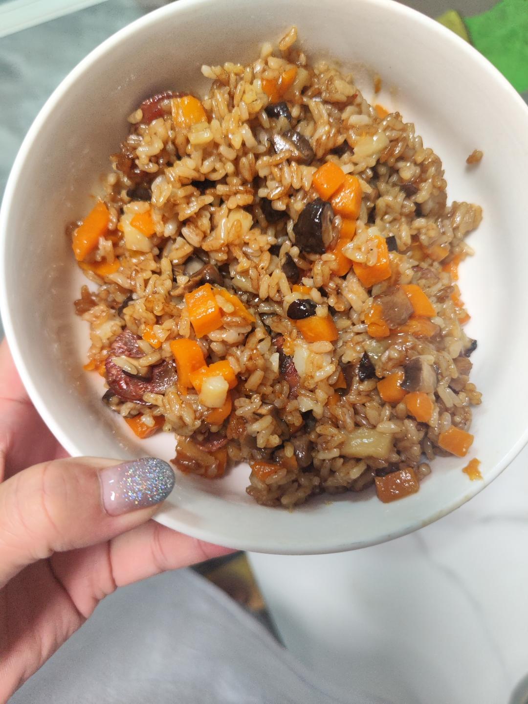 香肠土豆焖饭❗️❗️电饭煲懒人做法