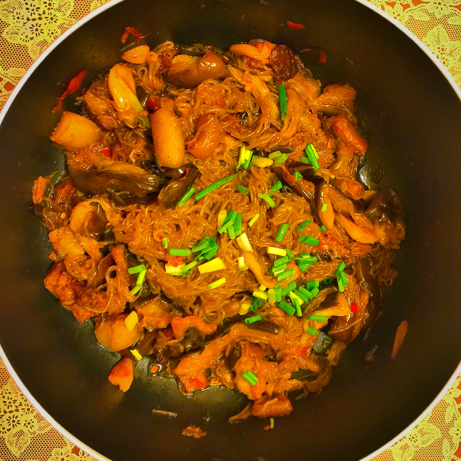 肉末茄子粉丝煲