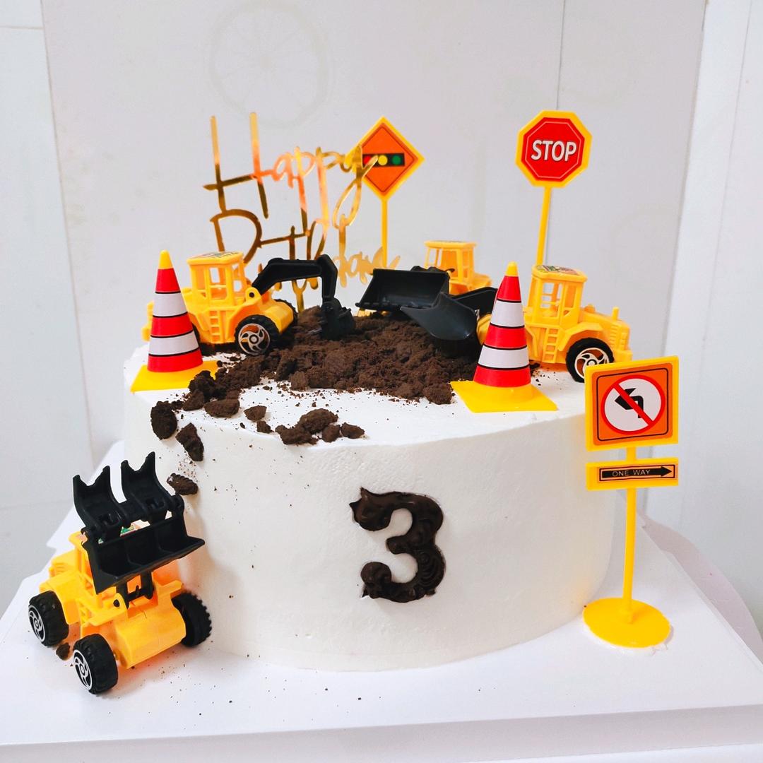 工程车生日蛋糕