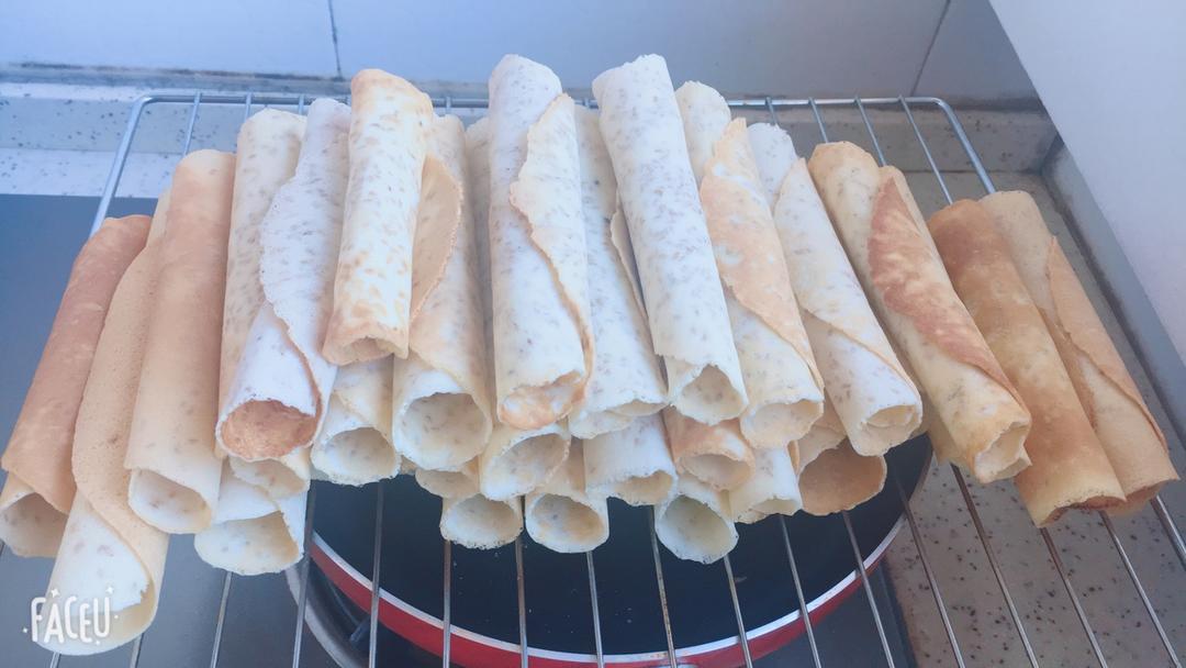 奶香芝麻蛋卷（是香香脆脆的那种喔~）