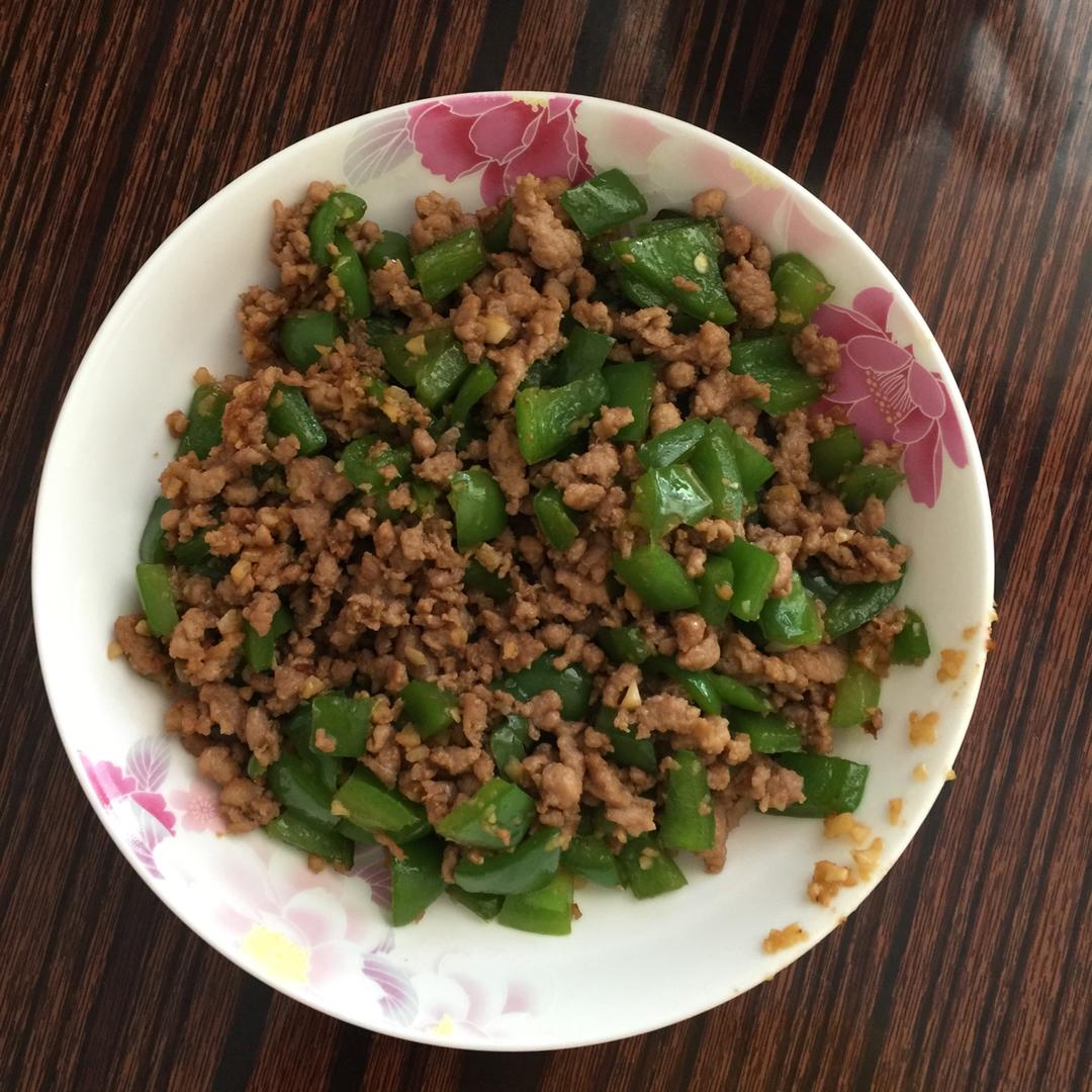 青椒肉末