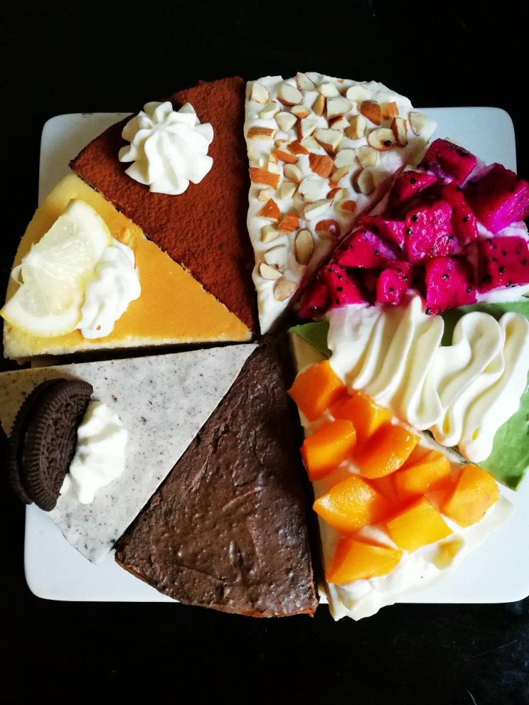 碧海磐石_l5fz做的一次搞定的8拼芝士蛋糕