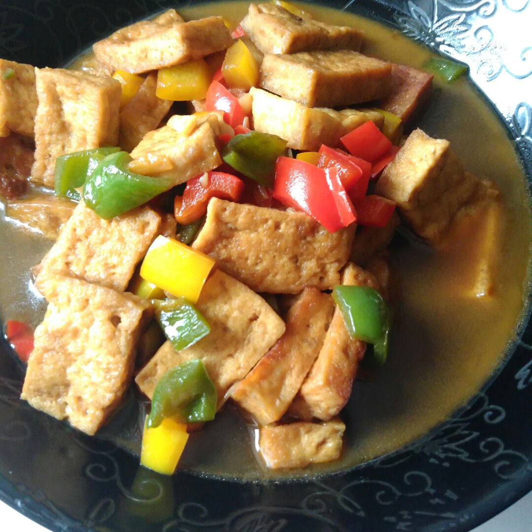 家常豆腐(彩椒版)