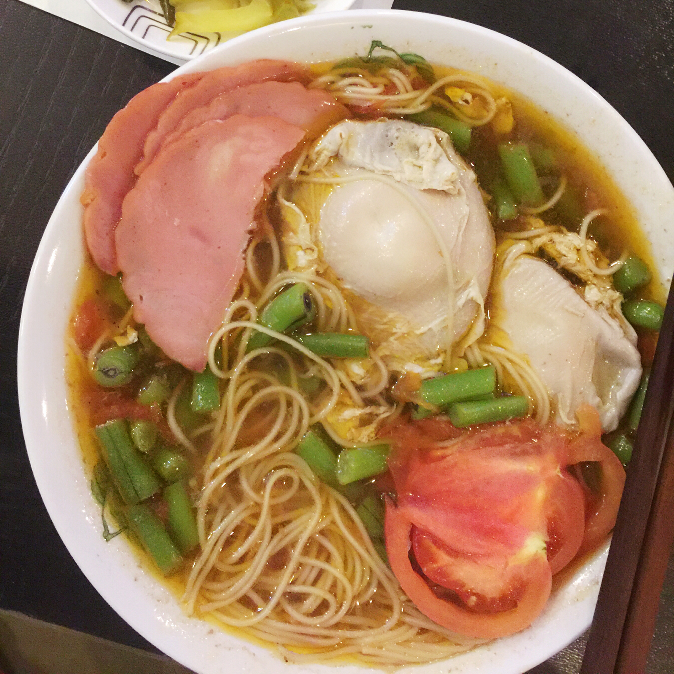 简单早饭西红柿鸡蛋挂面