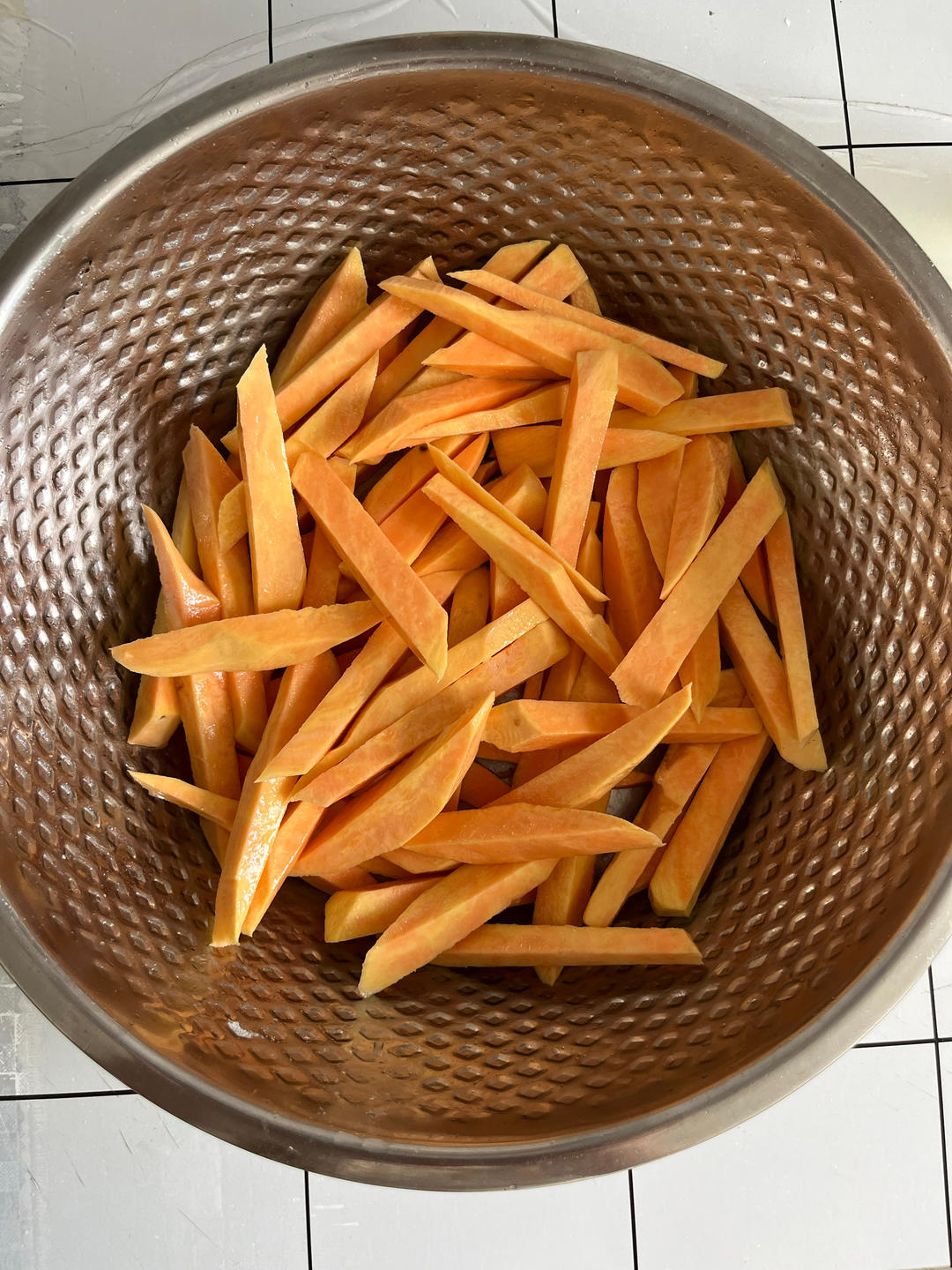 空气炸锅十五分钟搞定黄金红薯条