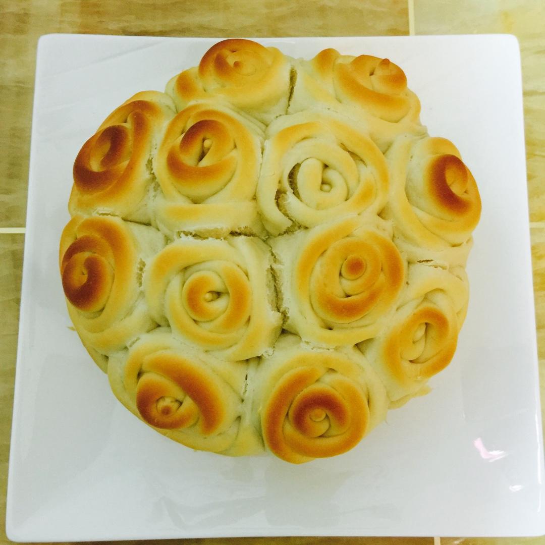 玫瑰花面包