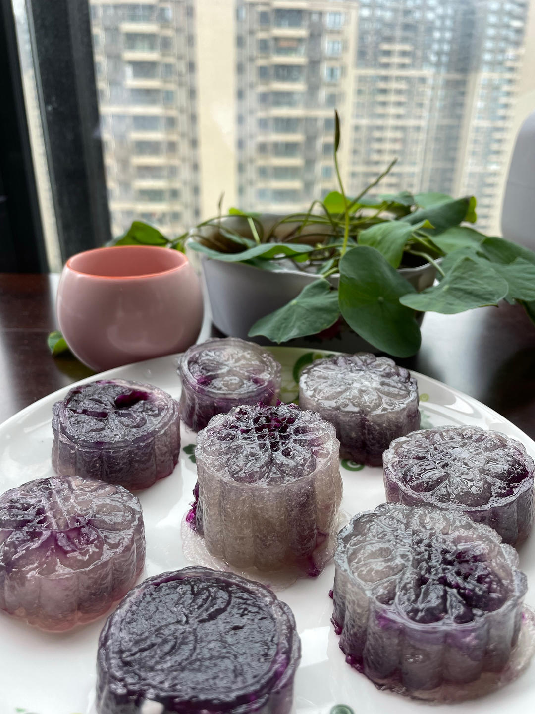 Q弹有嚼劲✨的水晶紫薯糕🍠1分钟教会你