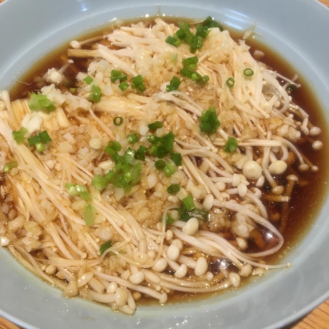 蒜蓉蒸金针菇