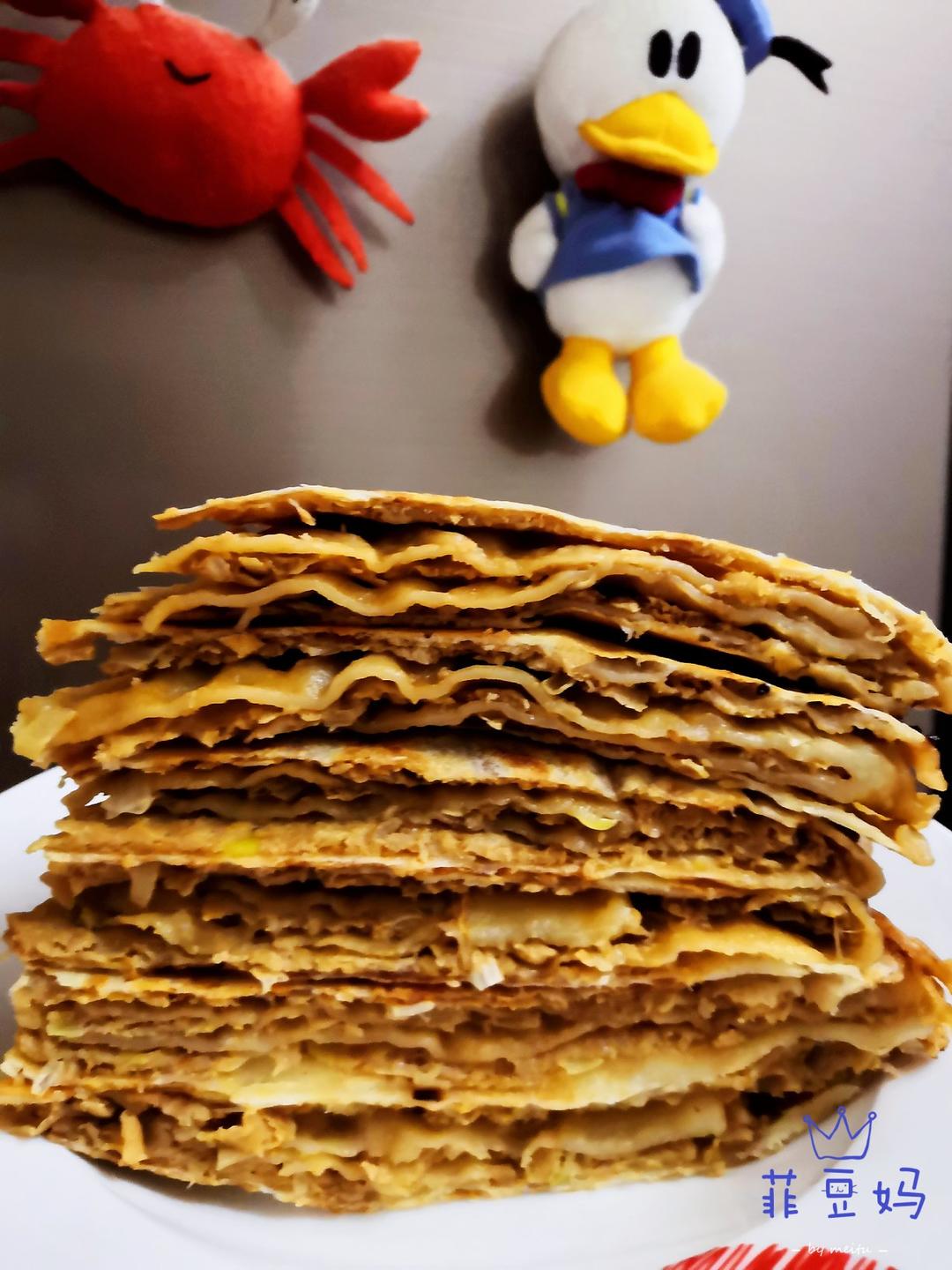 超好吃的老北京千层肉饼