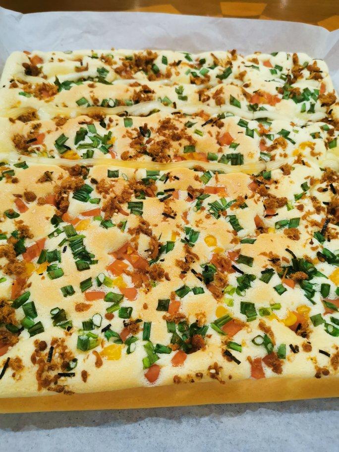 香葱肉松火腿蛋糕（不用水浴也可以超级嫩！）