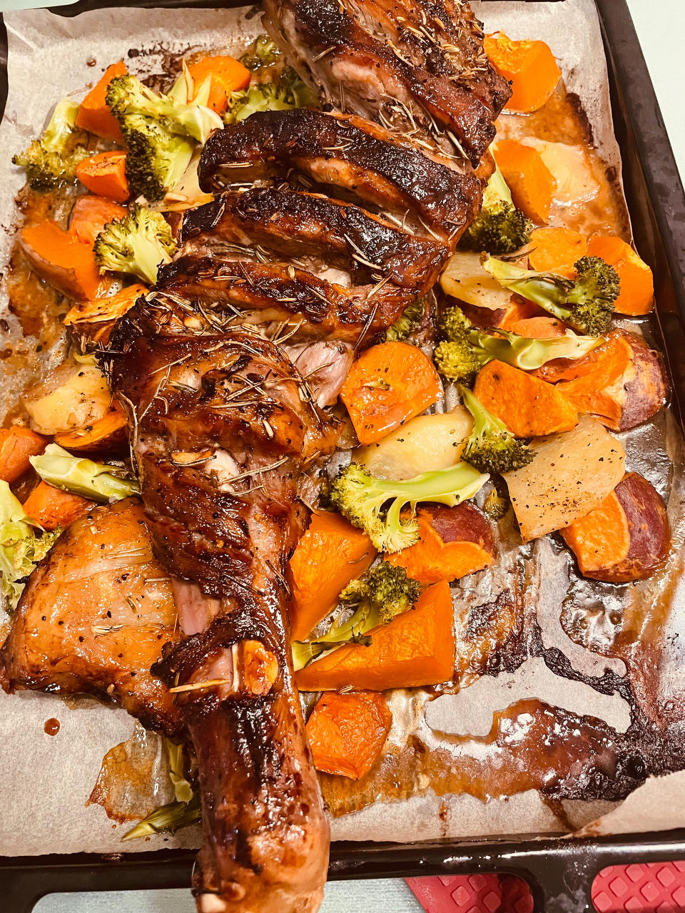 孜然蒜香烤羊腿