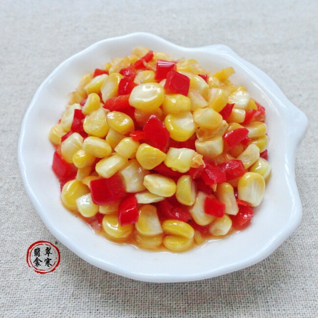 青红椒炒玉米