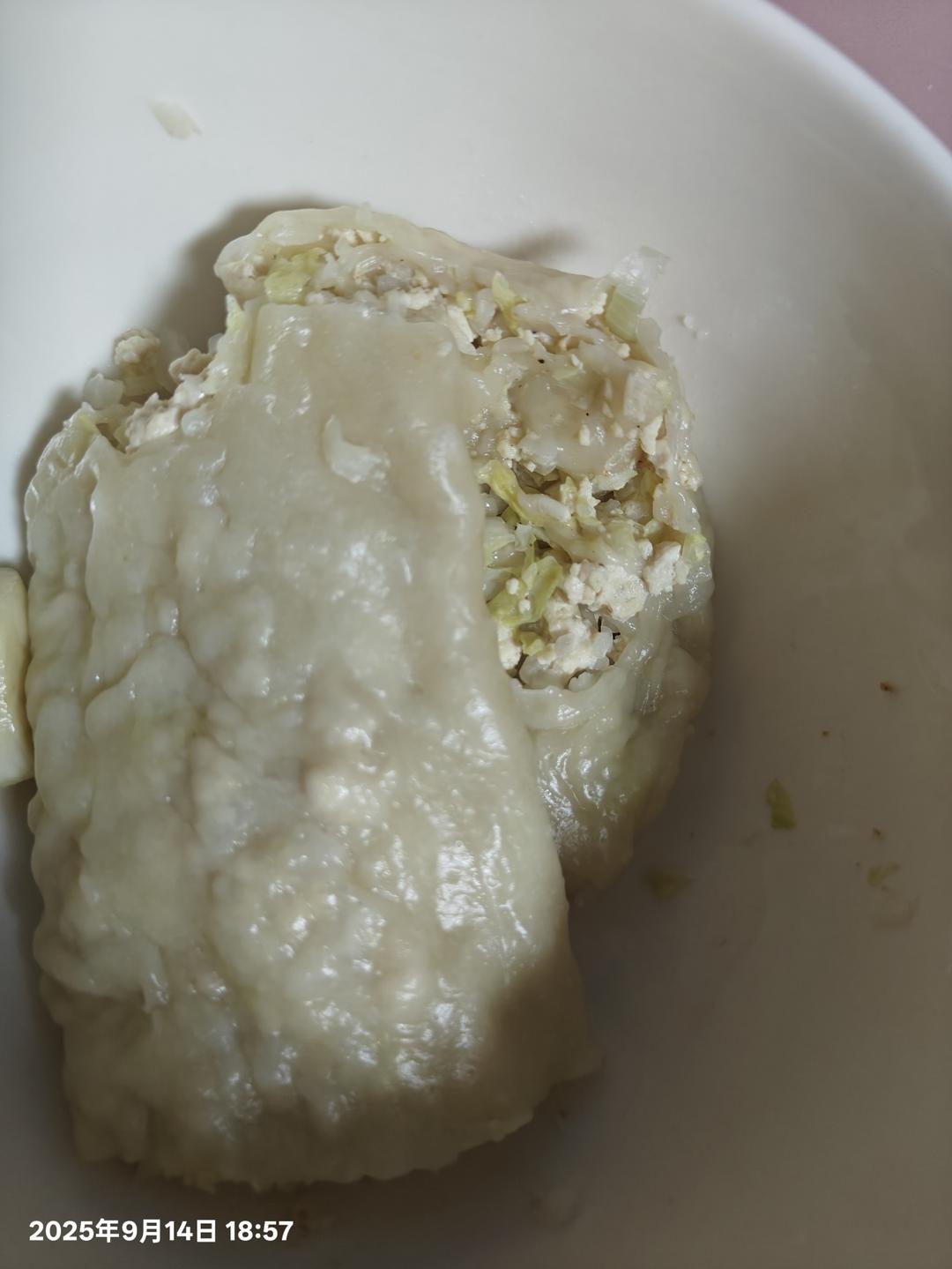 快手大白菜豆腐卷，素懒龙，答应我要搭配上蒜泥！