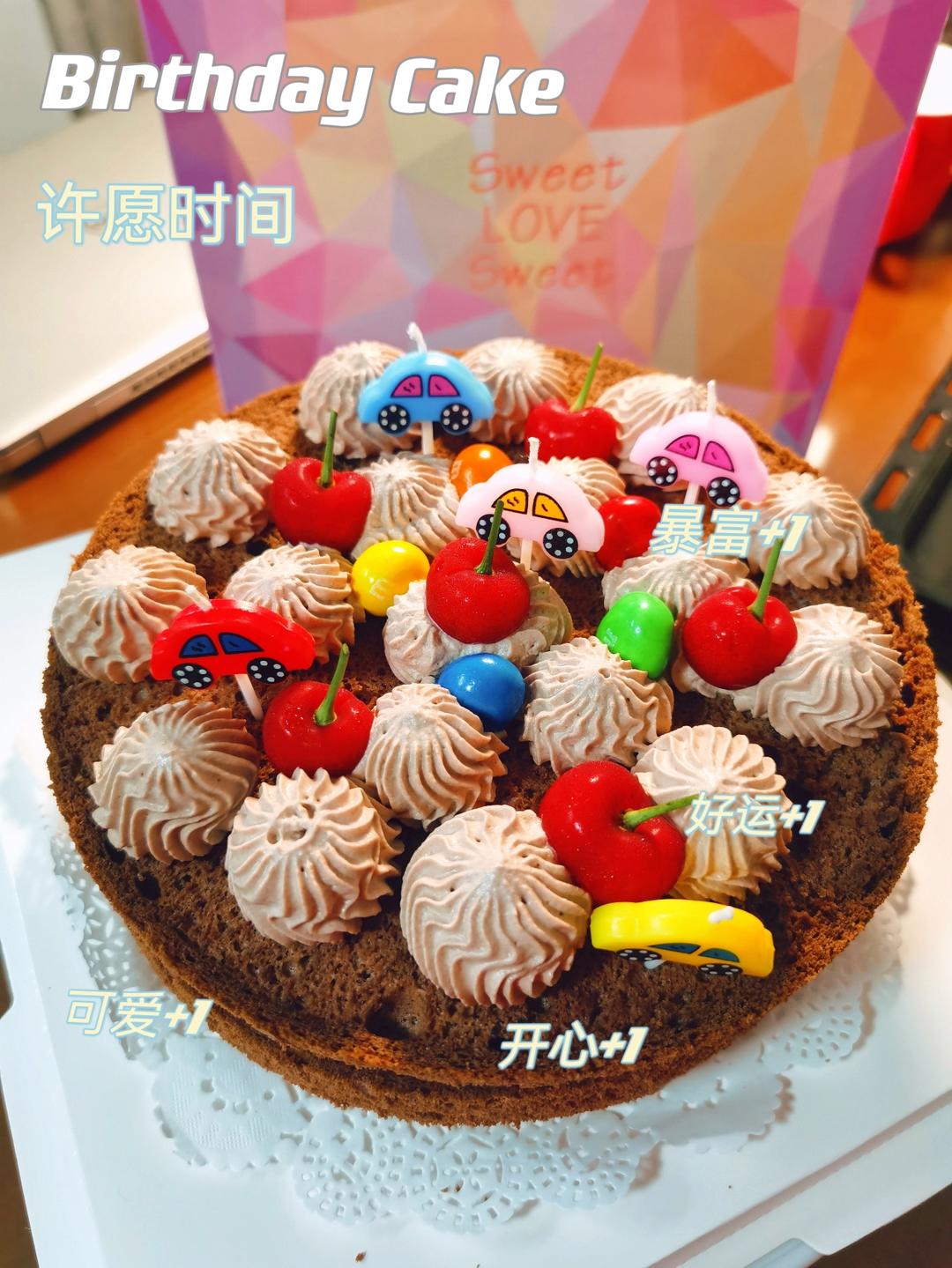 无需抹面也能做好看的生日蛋糕