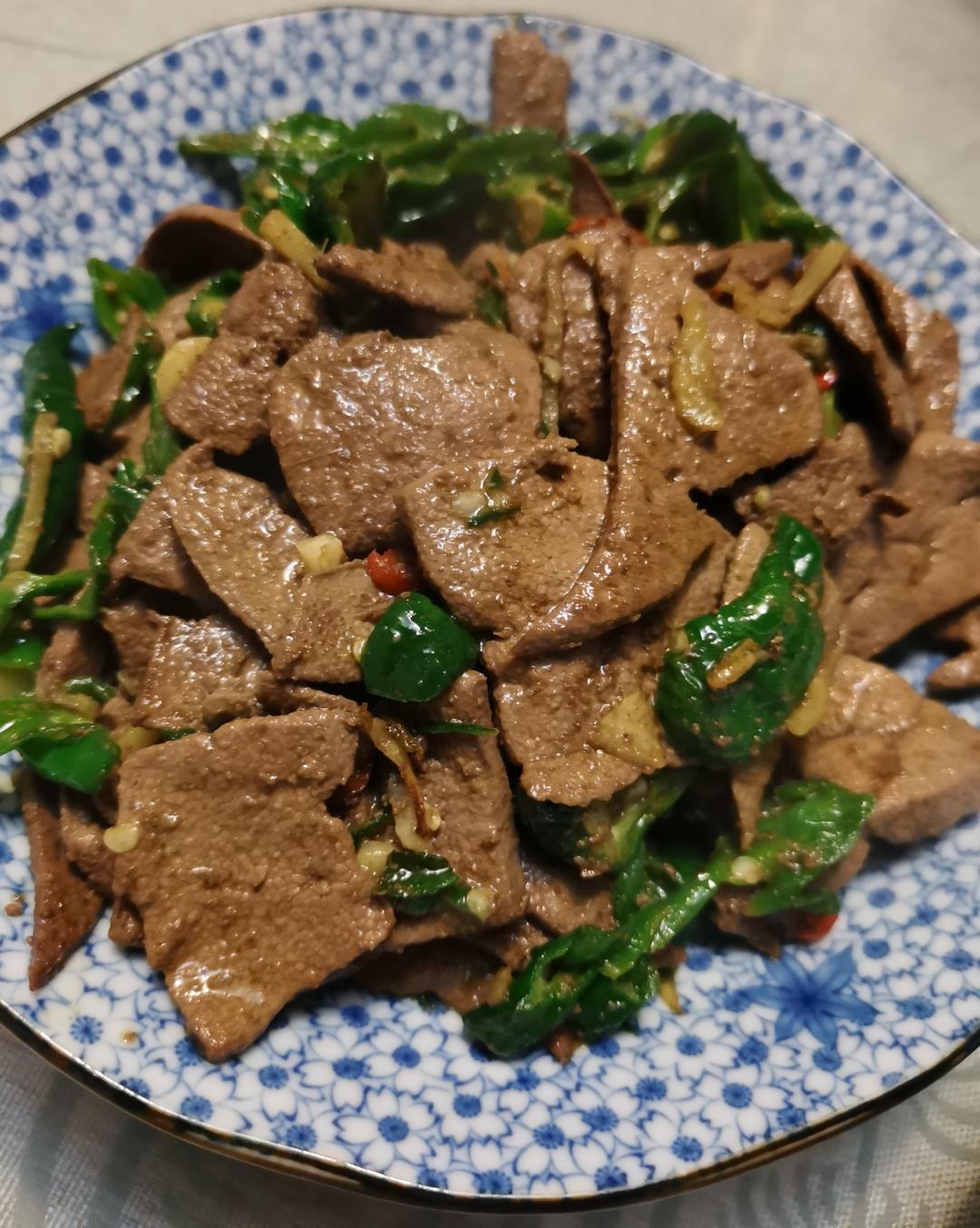 爆炒猪肝
