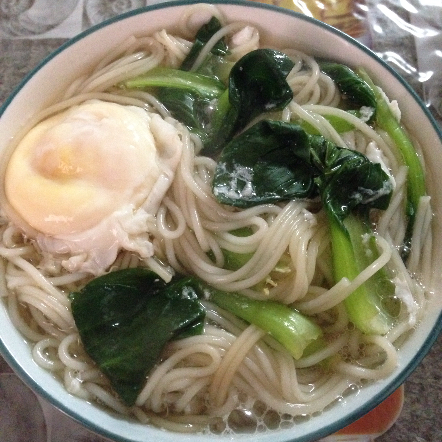 学学223做的青菜鸡蛋面