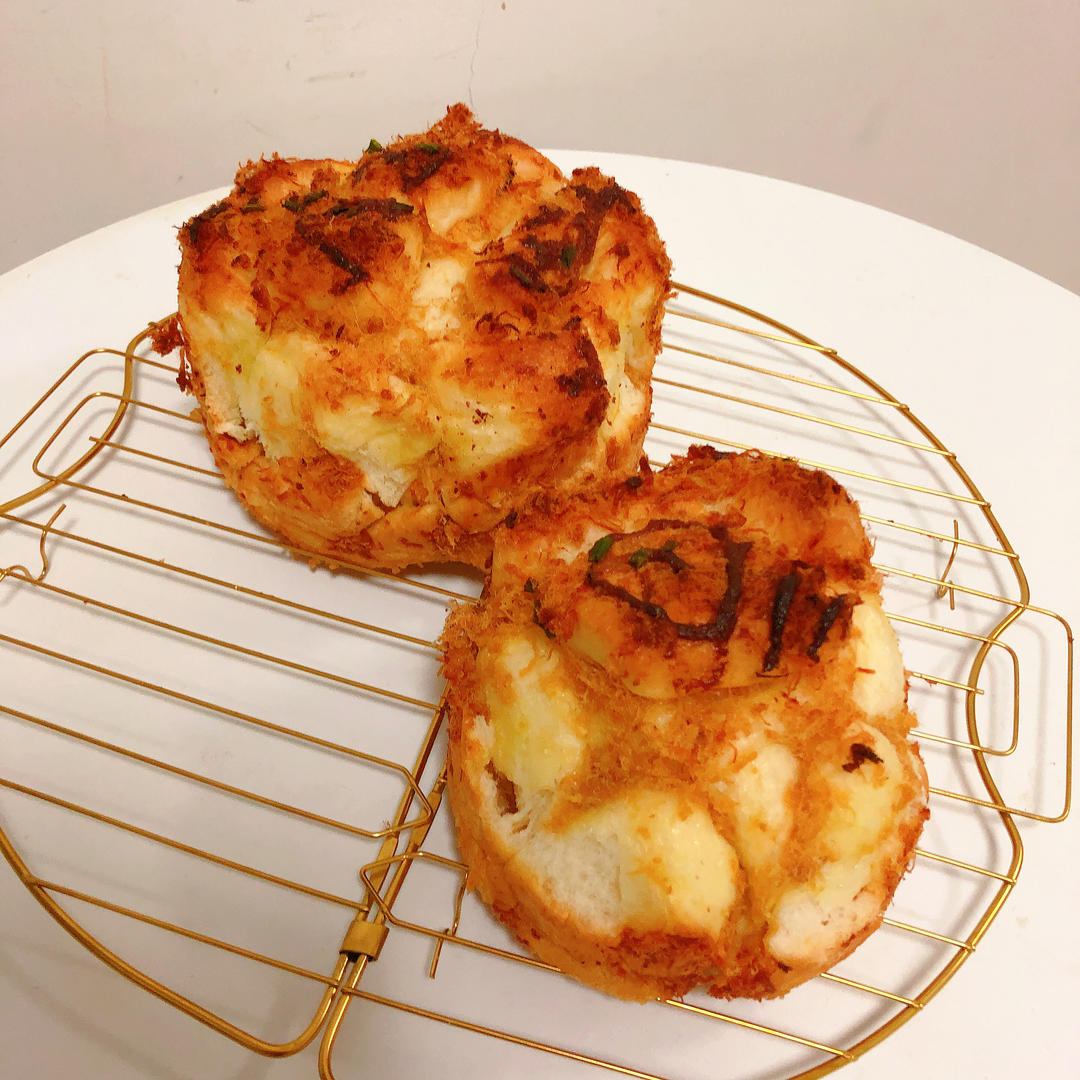 肉松手撕面包—超软会爆浆的面包哟