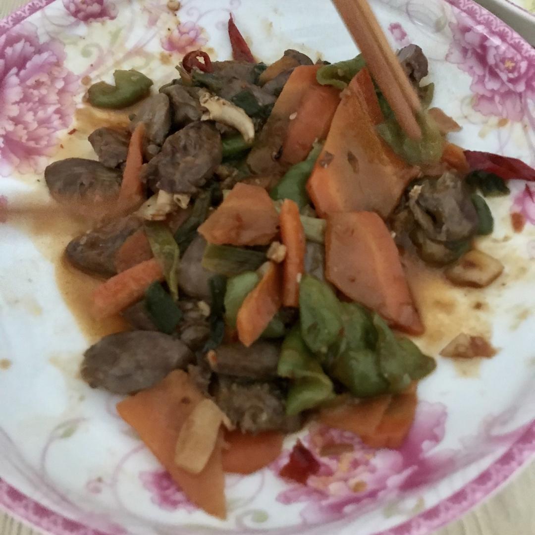 辣炒鸡心