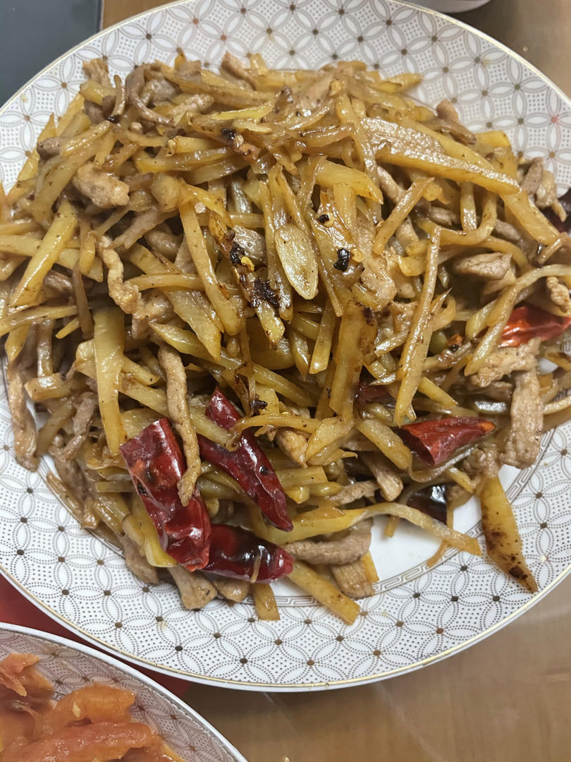 土豆丝炒肉丝
