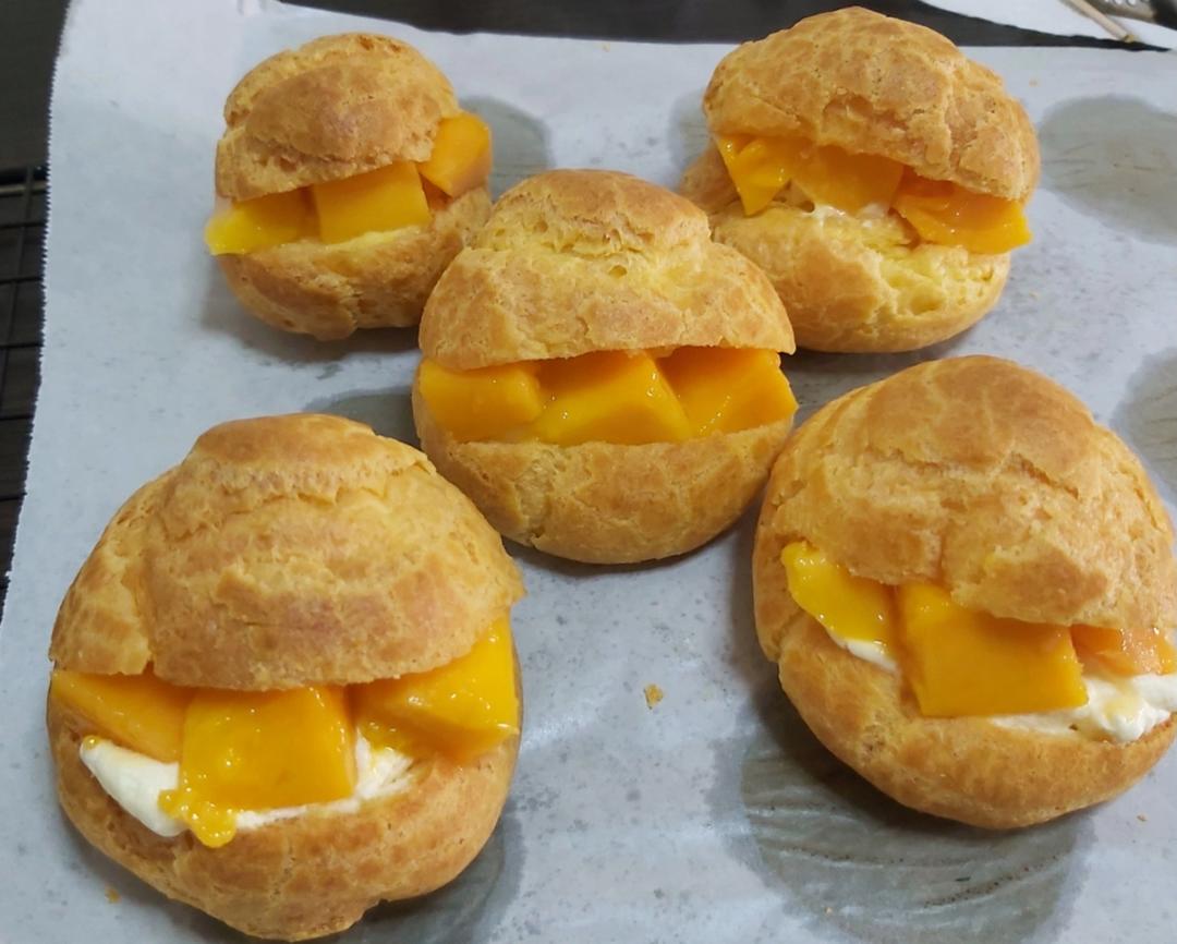 简单易成功的奶油小泡芙做法