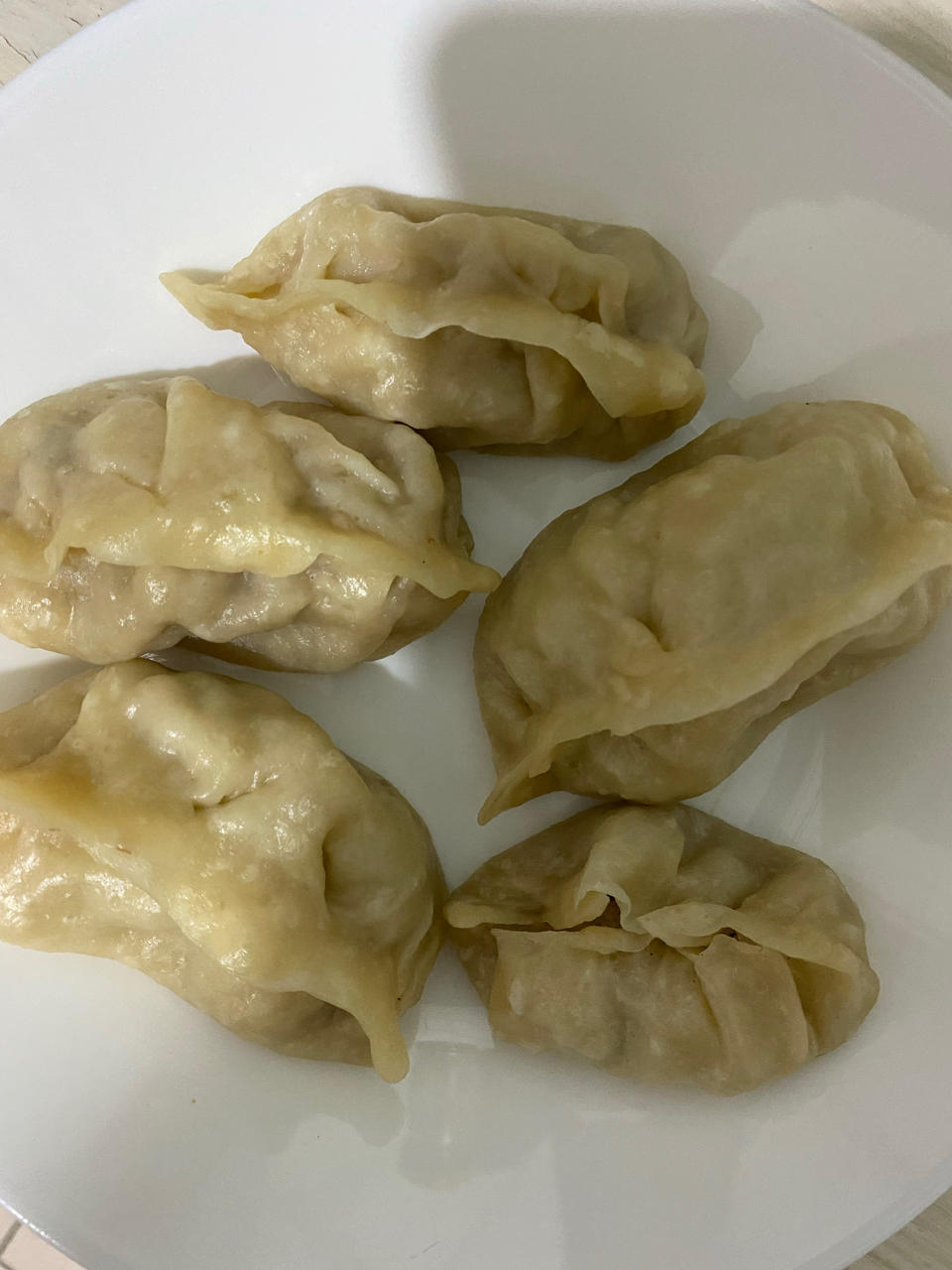 东北酸菜馅半烫面蒸饺