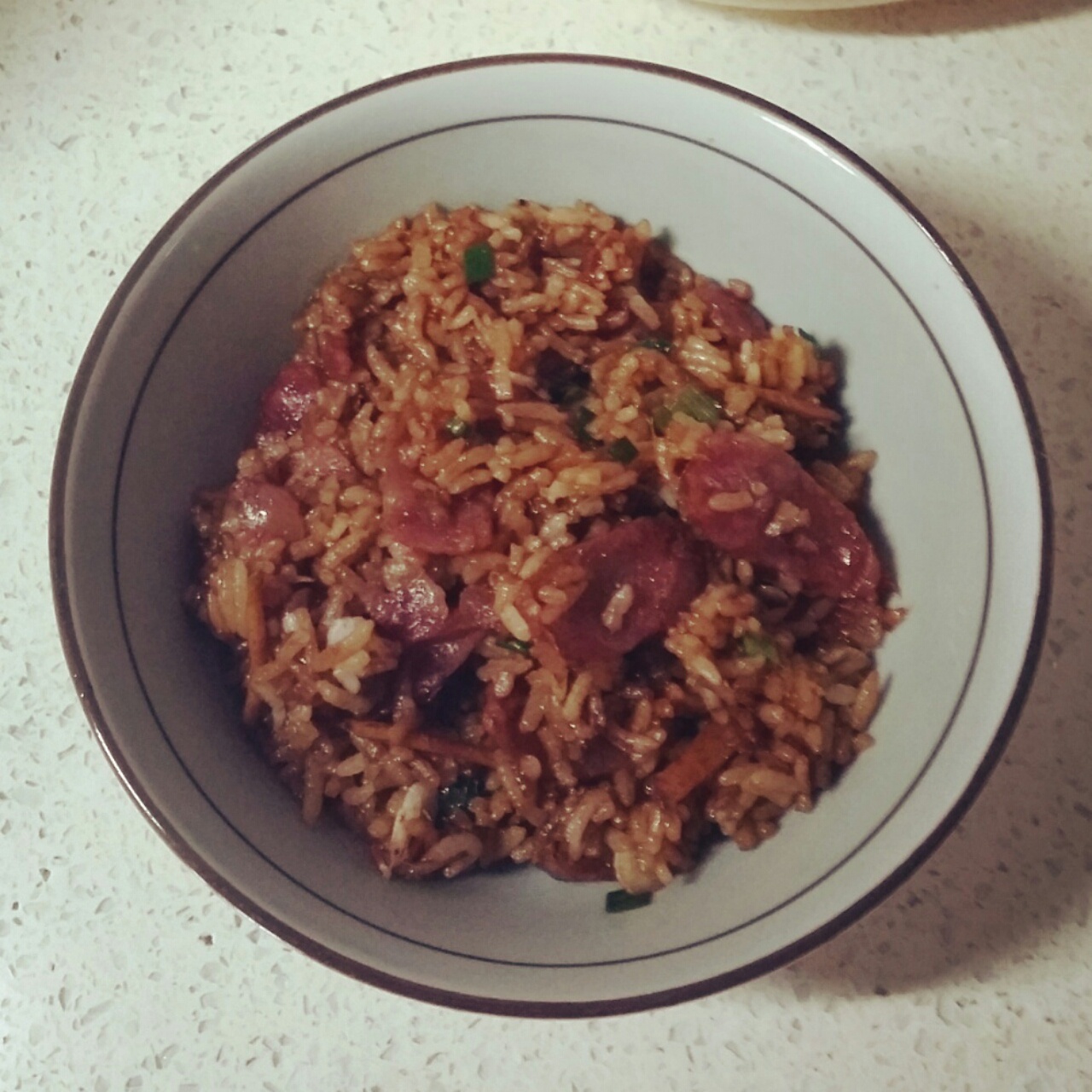 电饭锅版腊肠煲仔饭