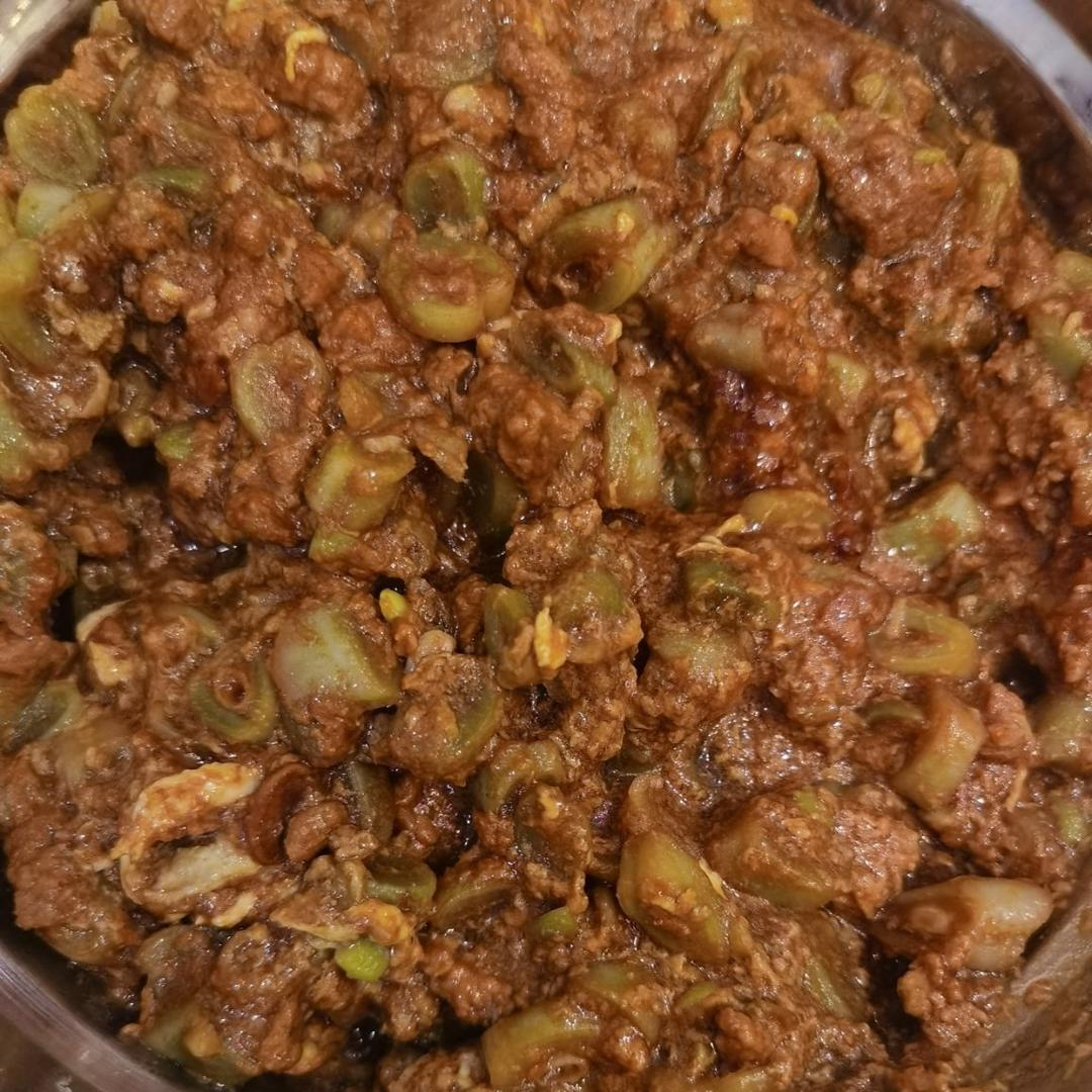 肉末豆角打卤面