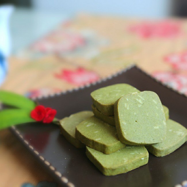 抹茶杏仁饼干