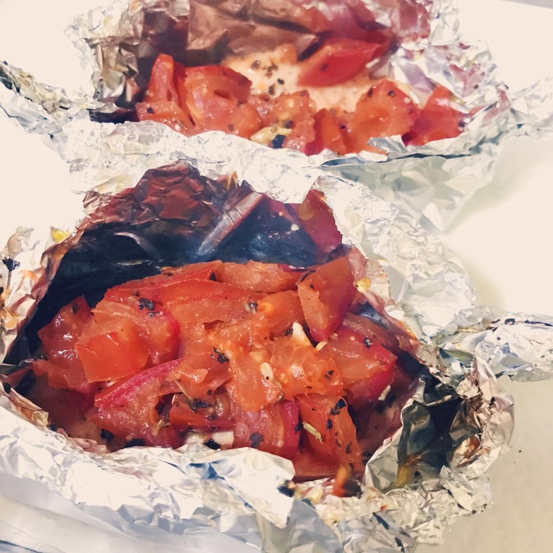 锡纸烤三文鱼  （Salmon Baked in Foil）