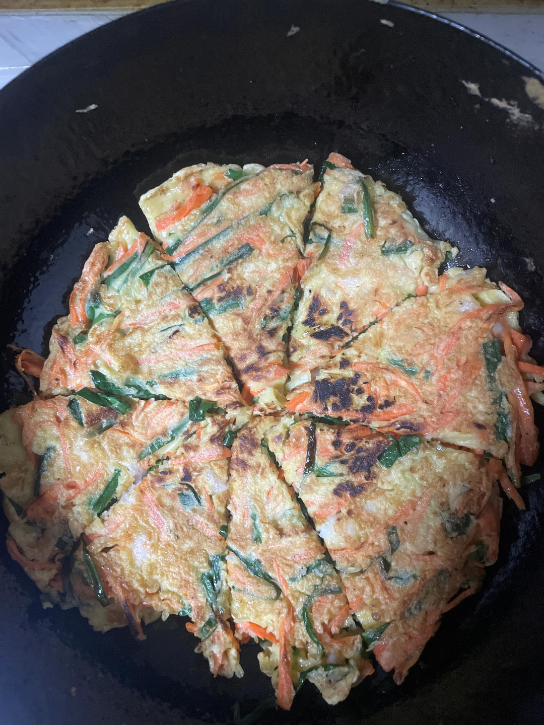 超正的韩式泡菜饼 韭菜饼 海鲜饼