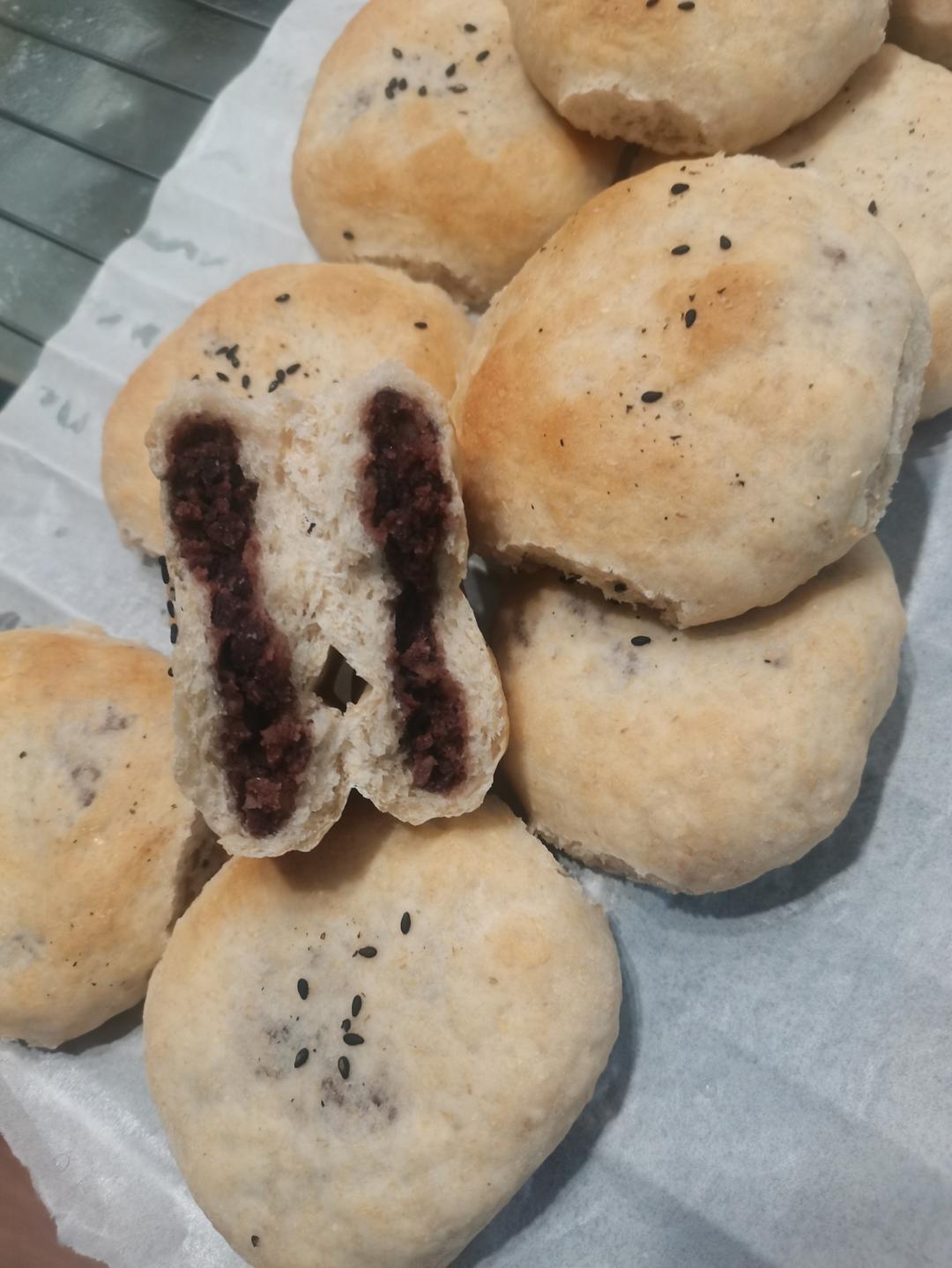 全麦红豆包