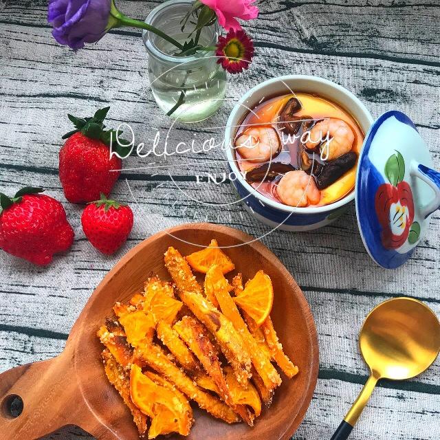 解锁人生-虾仁香菇蒸水蛋