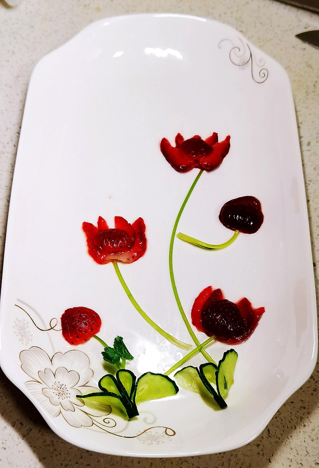 果蔬拼盘–餐盘画