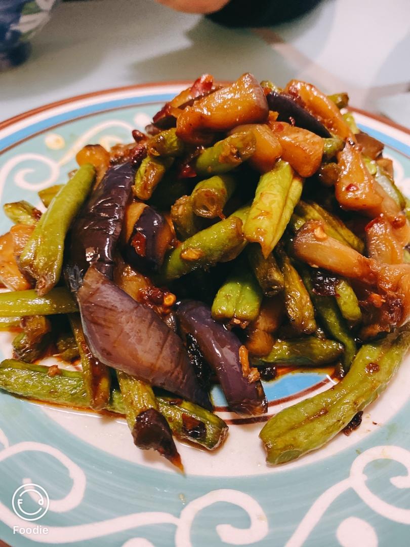 豆角烧茄子