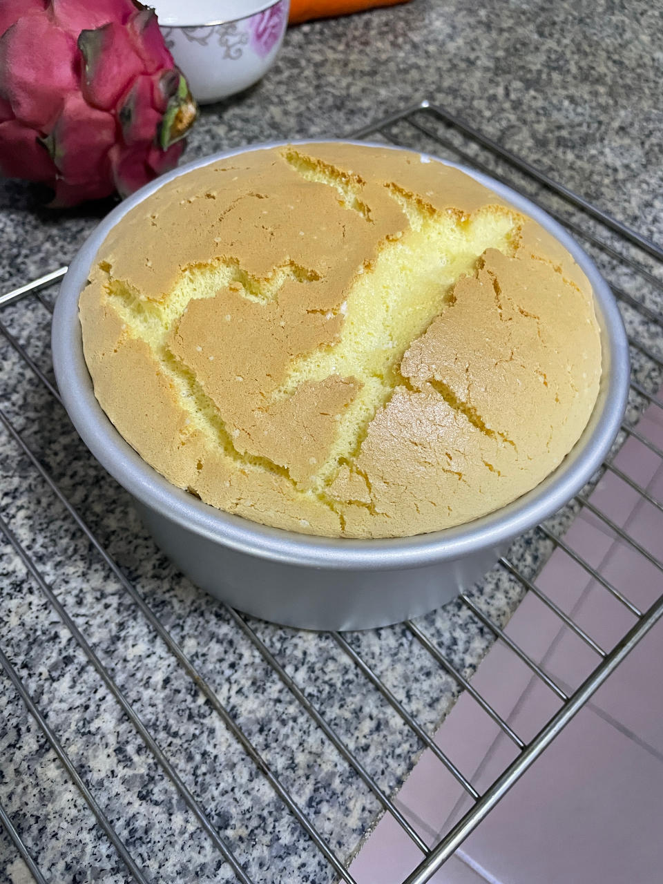 6寸芒果戚风千层蛋糕