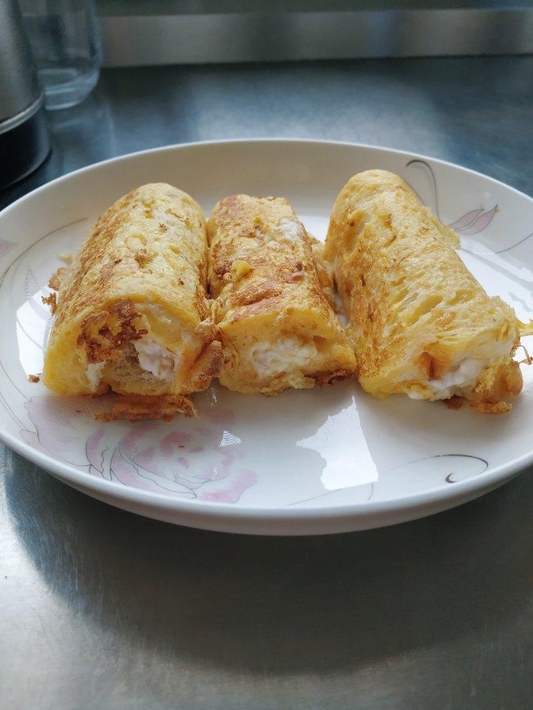 5分钟快手早餐❗️酸奶吐司卷❗️低脂不胖