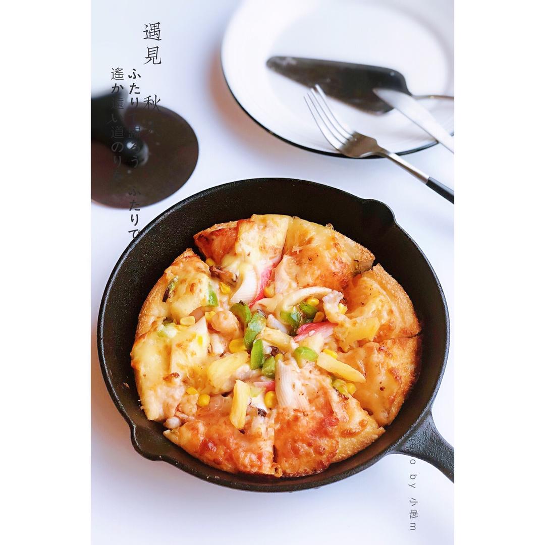 黑椒鸡肉蔬菜披萨