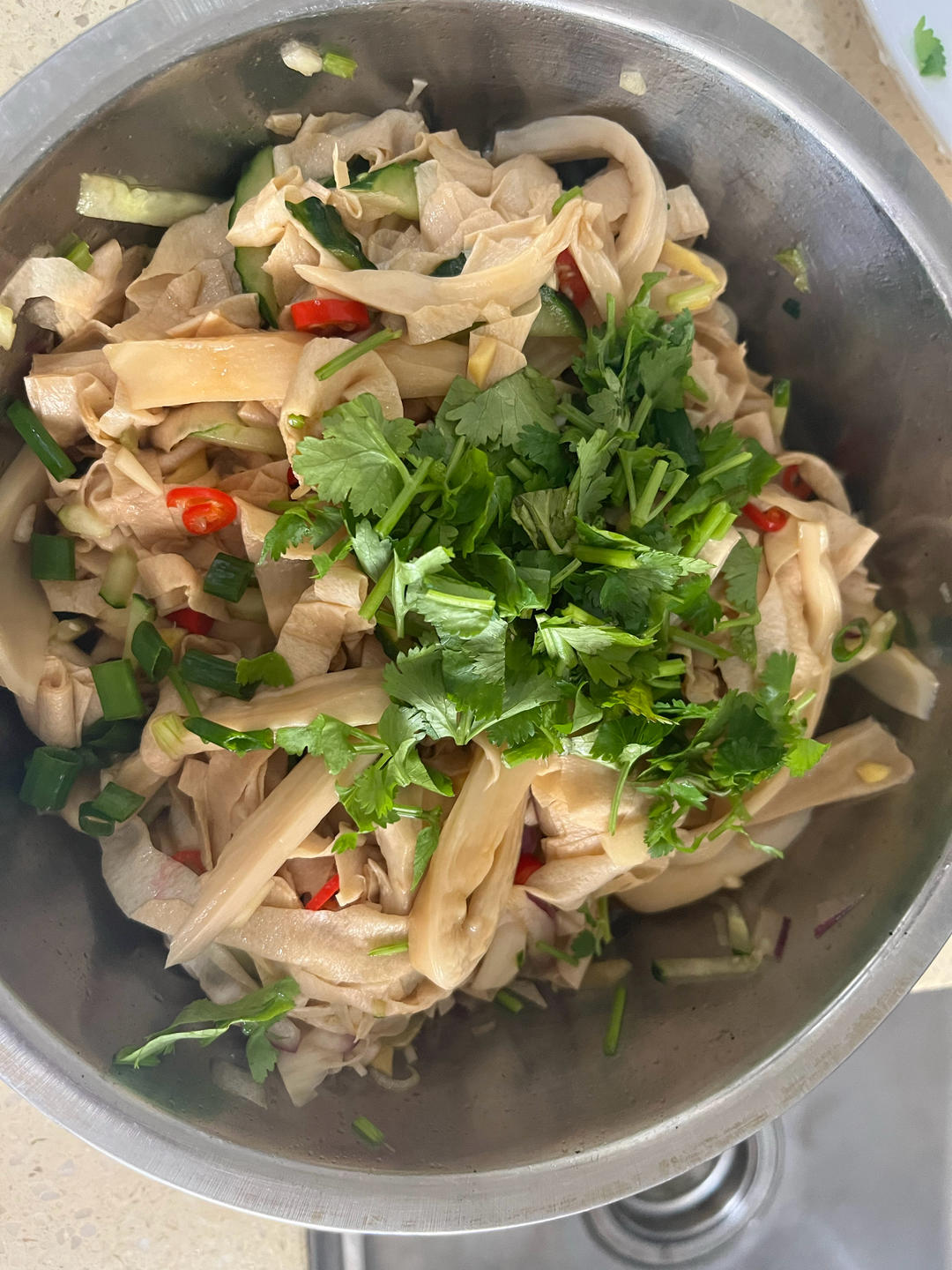 凉拌油豆皮