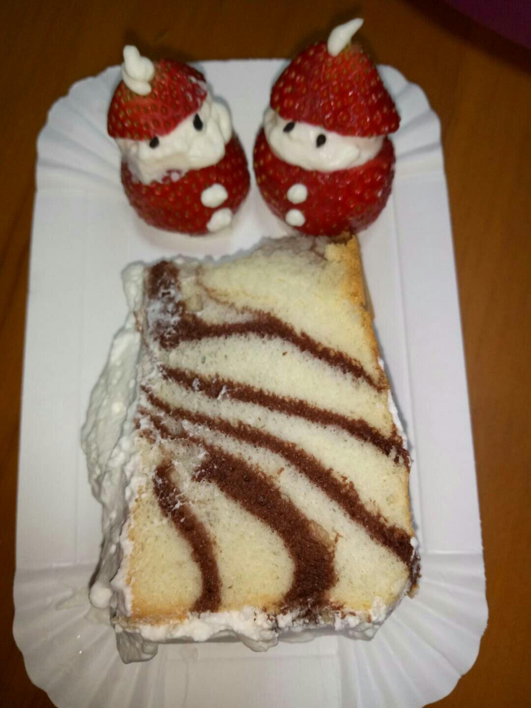 绿斑马戚风蛋糕