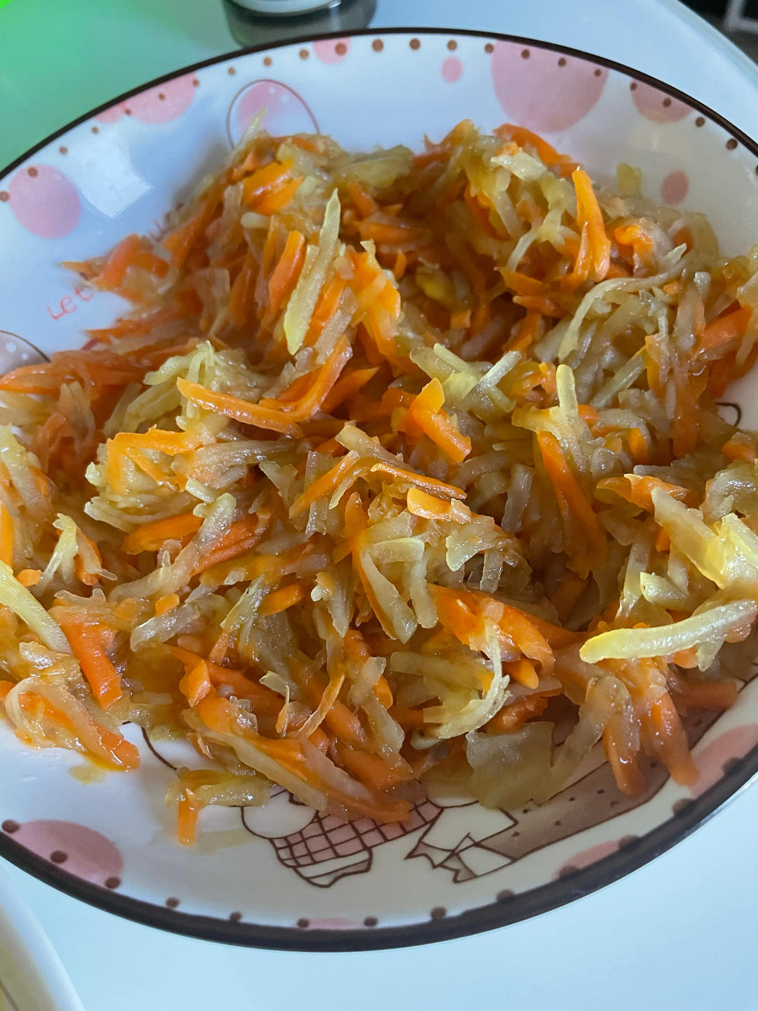 炒胡萝卜土豆丝