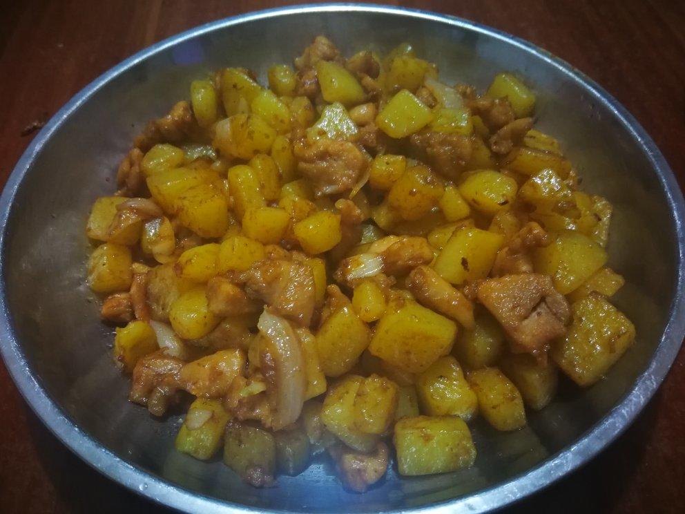 烤奥尔良鸡腿肉土豆