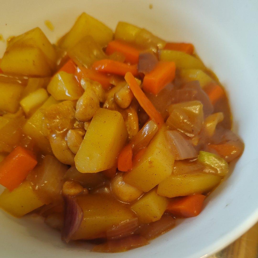 咖喱鸡腿土豆