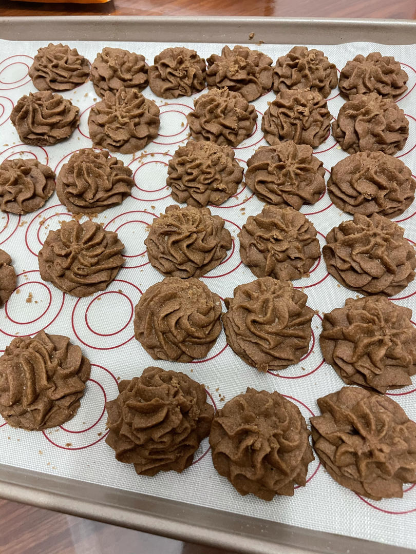 (珍妮曲奇+网红曲奇)咖啡小花配方/烘焙视频饼干篇2