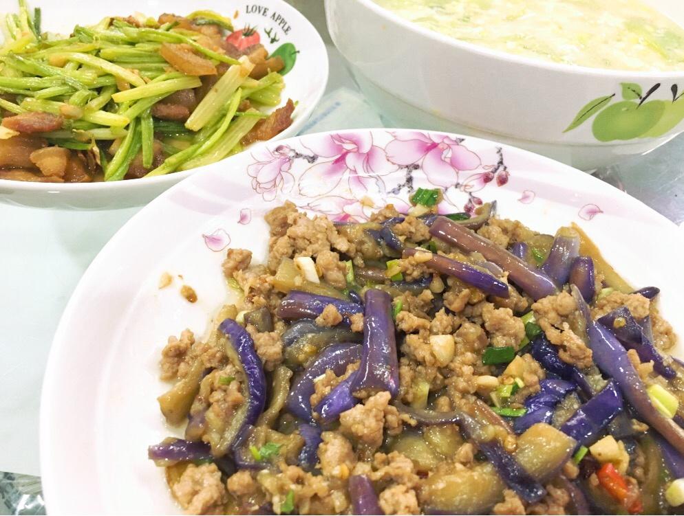 红烧肉沫茄子