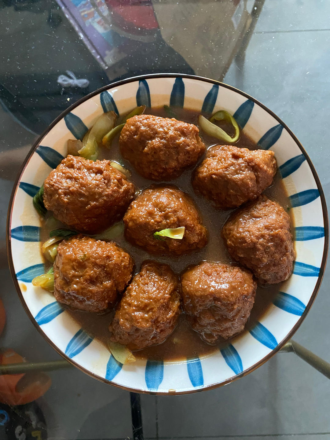 简单的红烧狮子头～拌饭太香了