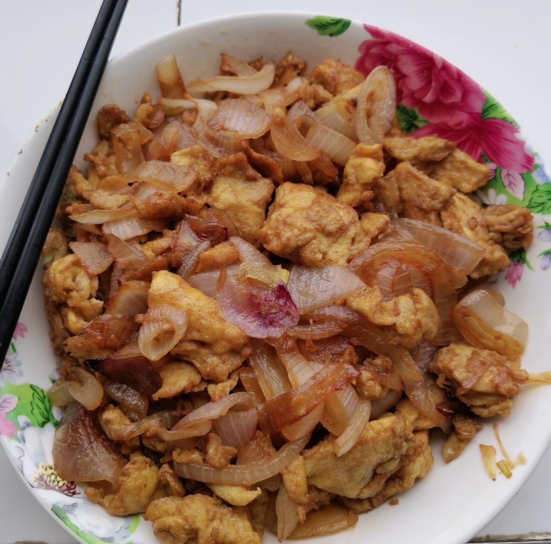 洋葱炒鸡蛋