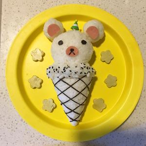冰淇淋小熊饭团的做法 步骤4