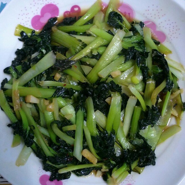 塔苦菜甘笋炒年糕