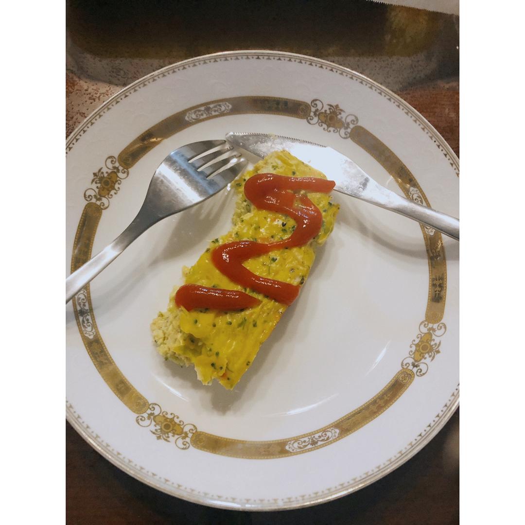 无油低脂西兰花鸡胸肉烘蛋